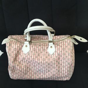 Authentic Louis Vuitton Speedy Mini Lin Croisette